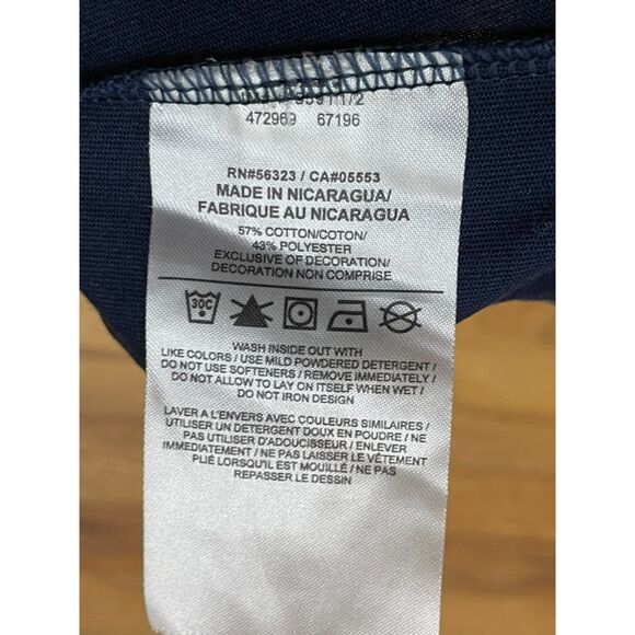 Nike Dri-Fit Women's L Blue T-Shirt Cotton Michigan Wolverines Football Athletic - Picture 4 of 9